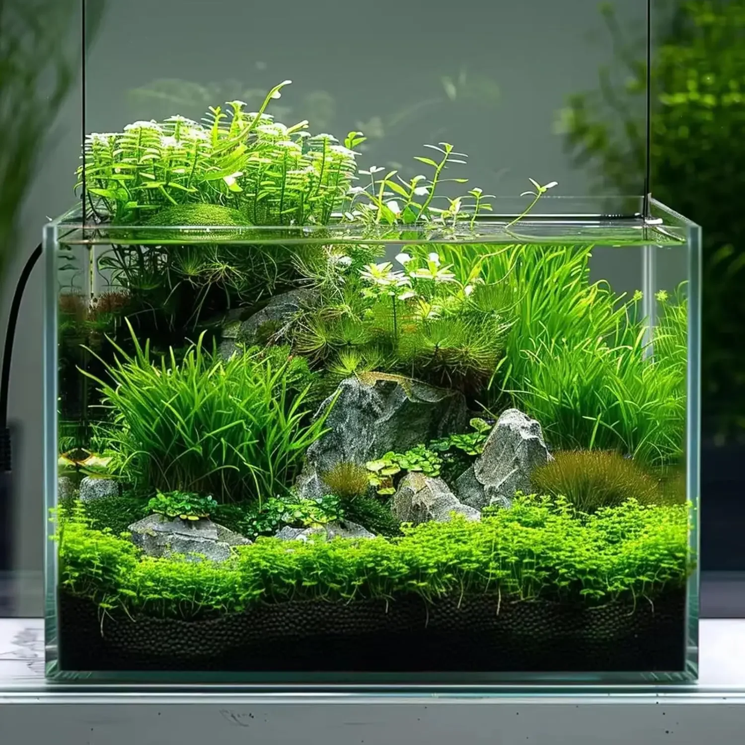 Planted Aquarium For Goldfish - Szklane akwarium o pojemności 10 galonów,