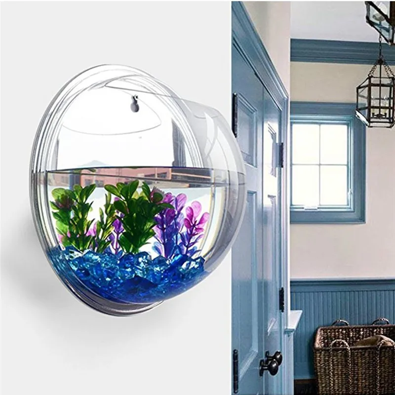 Aquarium Plant Design - Przezroczyste akrylowe wiszące na ścianie akwarium,