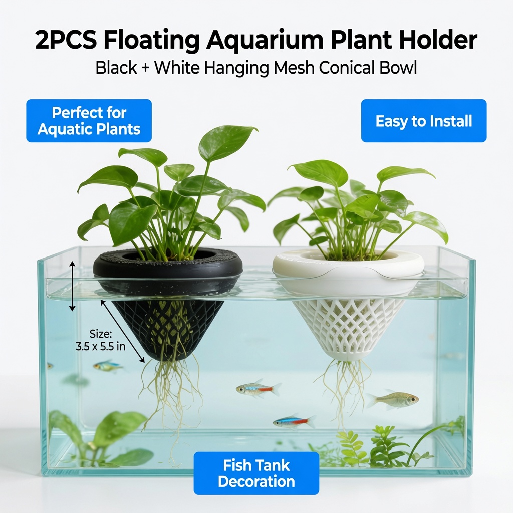 2 szt. Pływające koszyczki na  – Aquarium Plant Design recenzja i cena