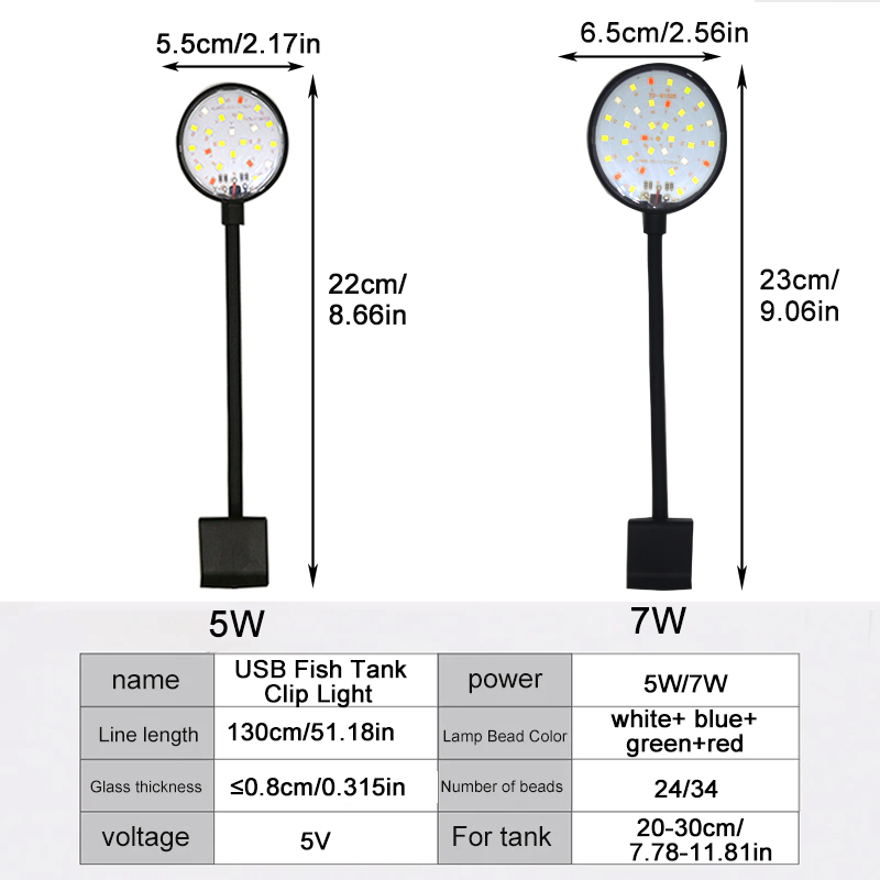Lampa LED do akwarium USB, ośw – Aquarium Plant Design recenzja i cena
