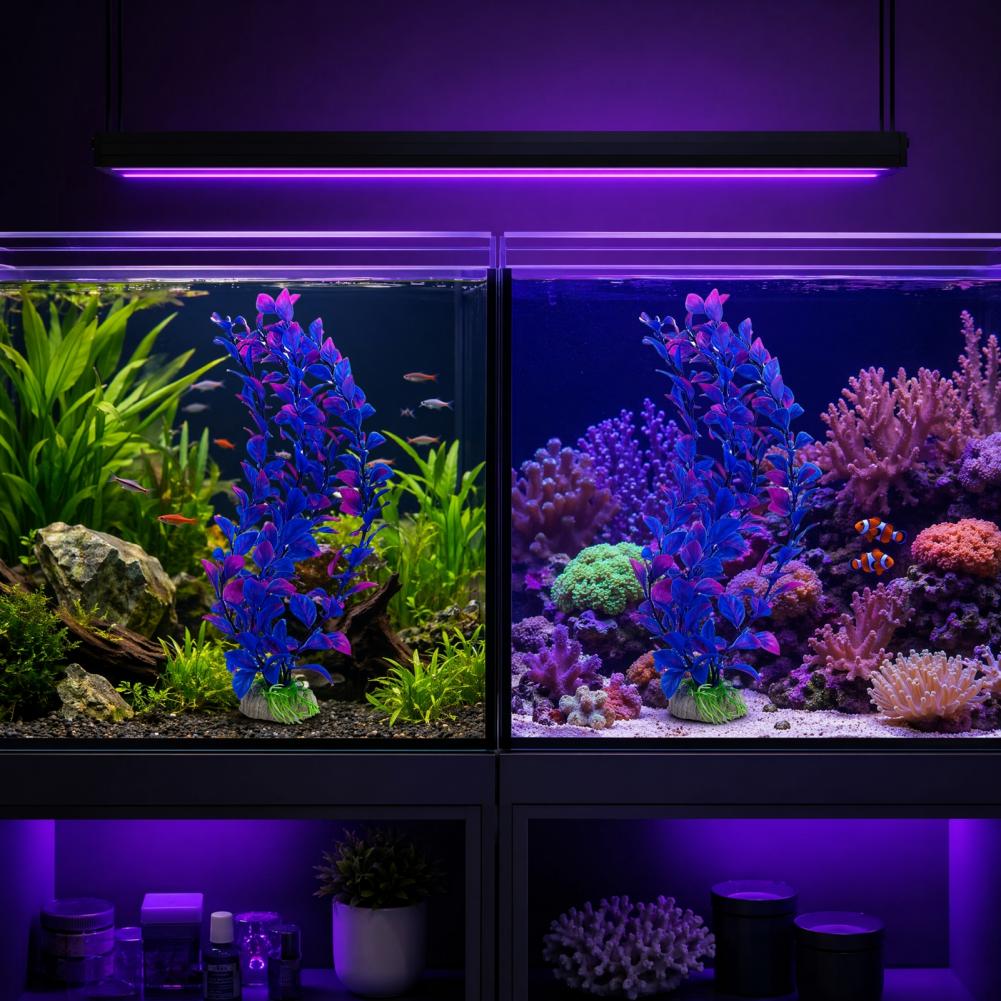 Sztuczne rośliny wodne z obcią – Planted Aquarium For Goldfish recenzja i cena