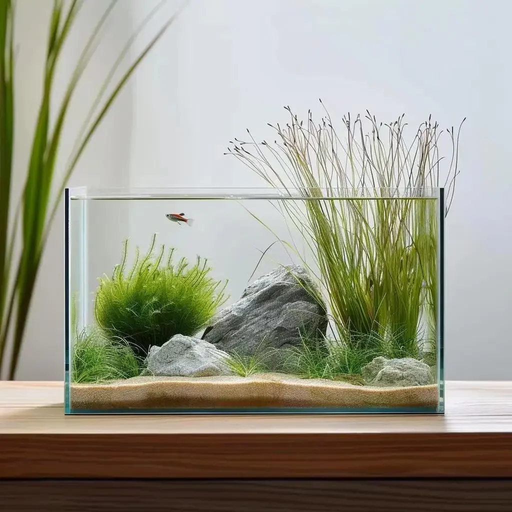 Szklane akwarium o pojemności  – Planted Aquarium For Goldfish recenzja i cena
