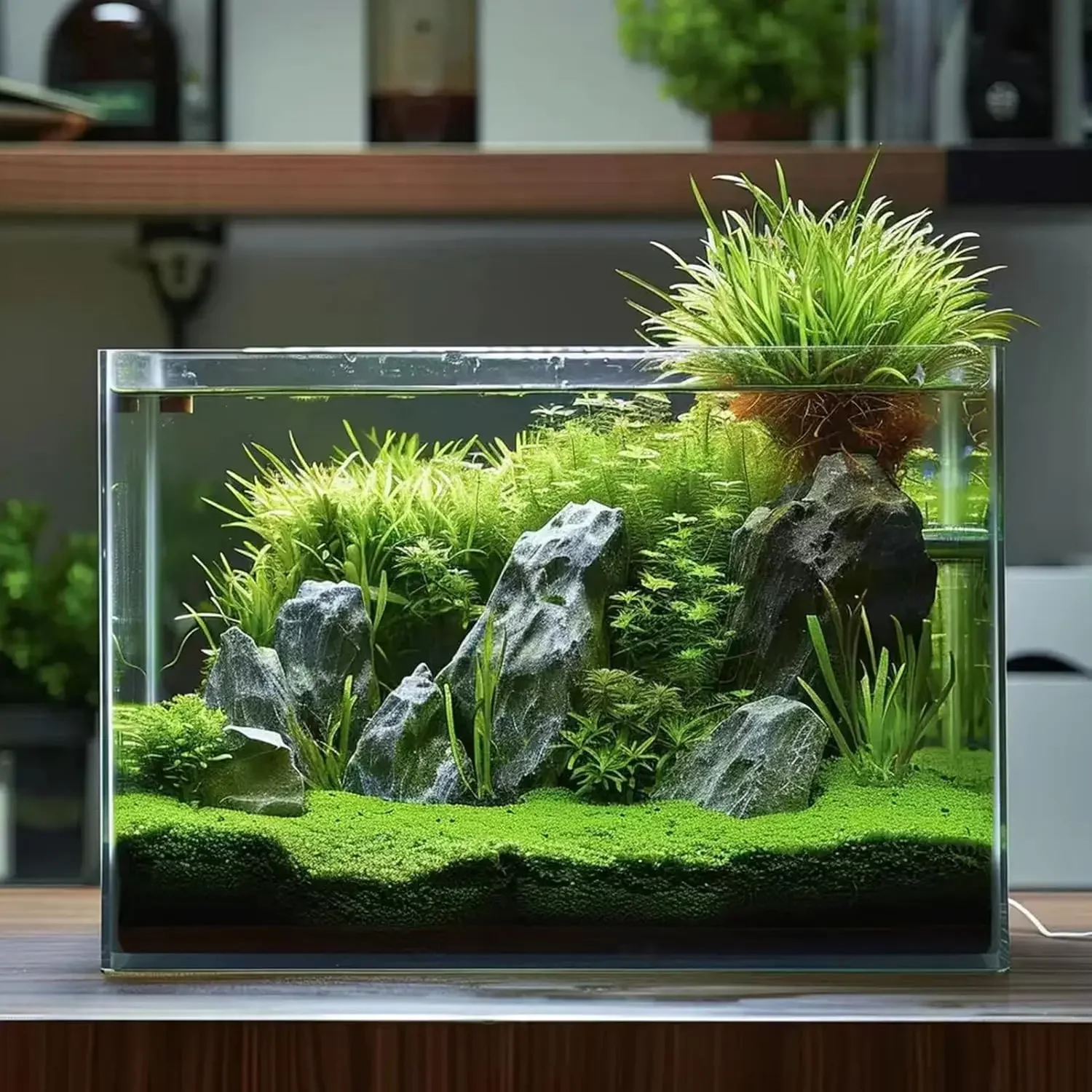 Szklane akwarium o pojemności  – Planted Aquarium For Goldfish recenzja i cena