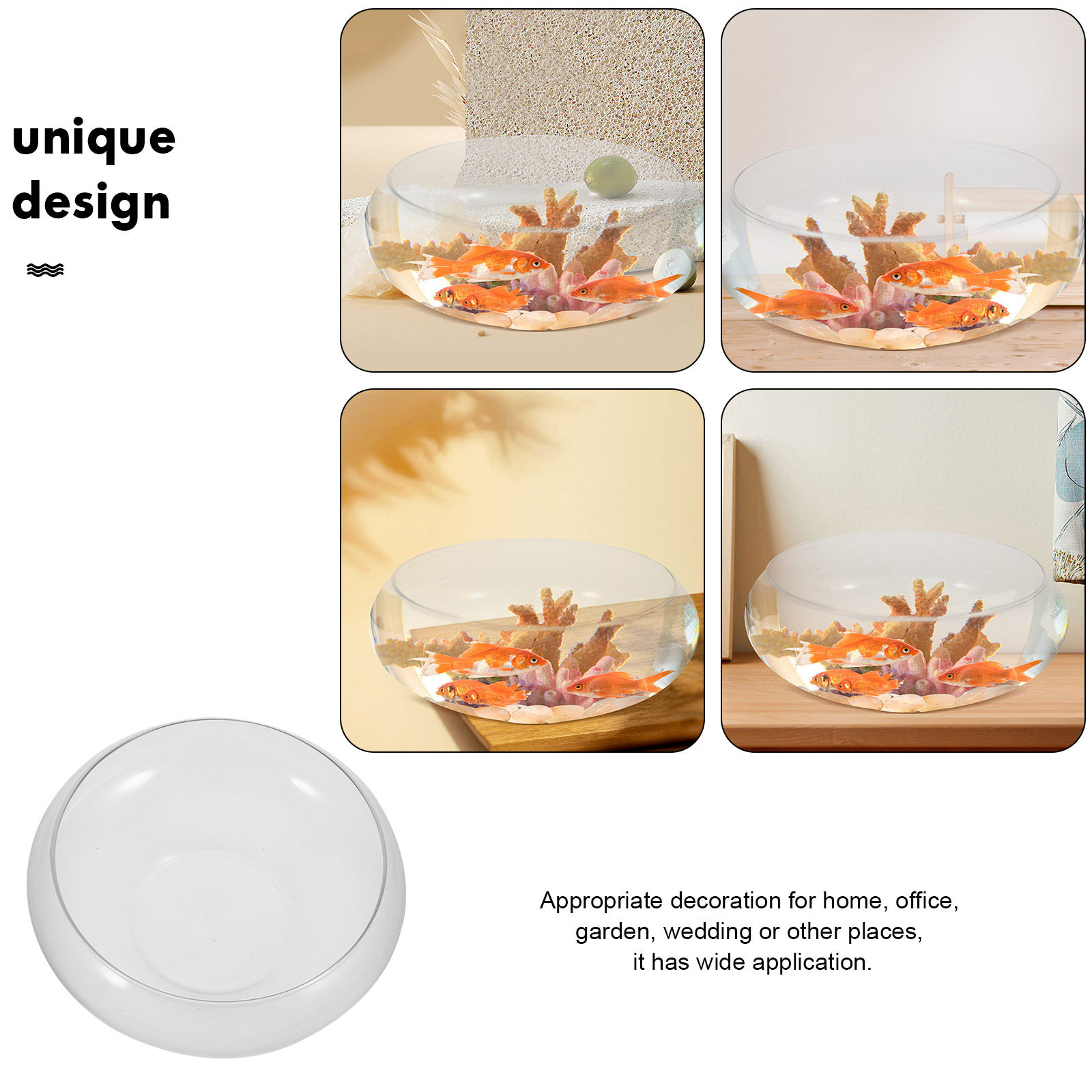 Szklana miska na rybki, mały a – Planted Aquarium For Goldfish recenzja i cena